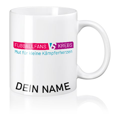 Tasse Fußballfans gegen Krebs individuell